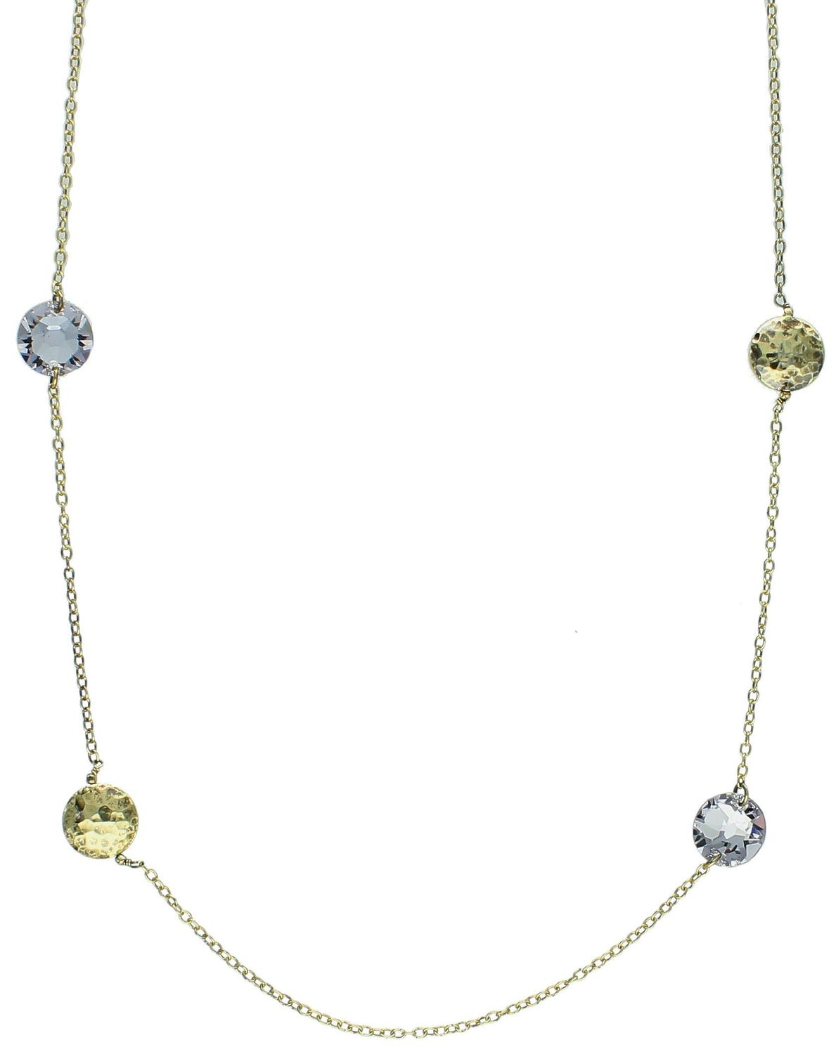 Naszyjnik srebrny pozł. długi z kółeczkami Dall'Acqua 'Gwiazda'. Delikatna i zarazem uniwersalna biżuteria wspaniale podkreśli kobiece piękno. Idealny na wyjątkowy prezent.1.jpg